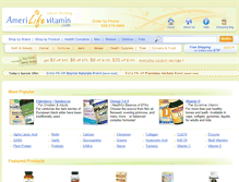 Tablet Screenshot of amerilifevitamin.com